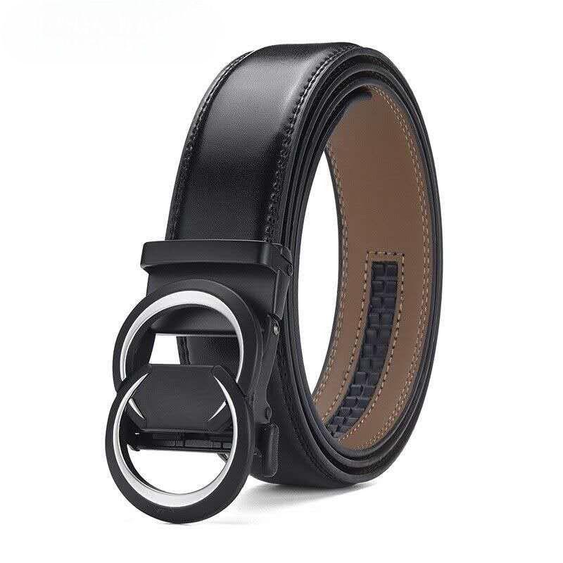 Premium Dual Ring Buckle Leather Belt