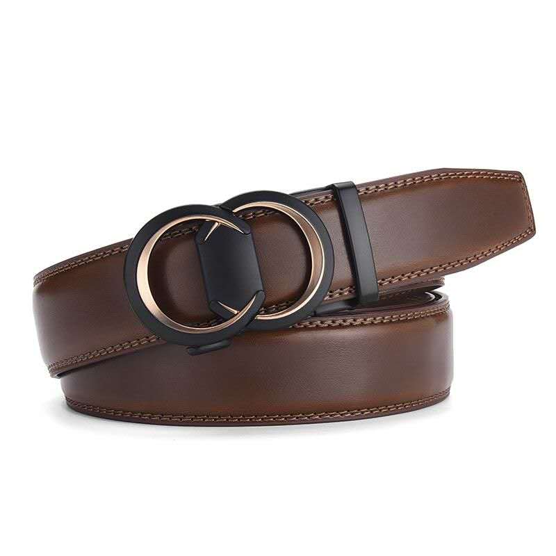 Premium Dual Ring Buckle Leather Belt