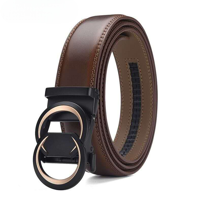 Premium Dual Ring Buckle Leather Belt