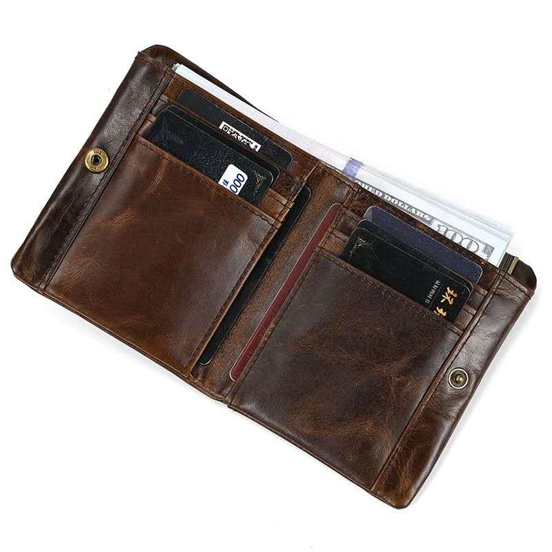 Vintage Bi-Fold Leather Wallet – Original Leather Wallet