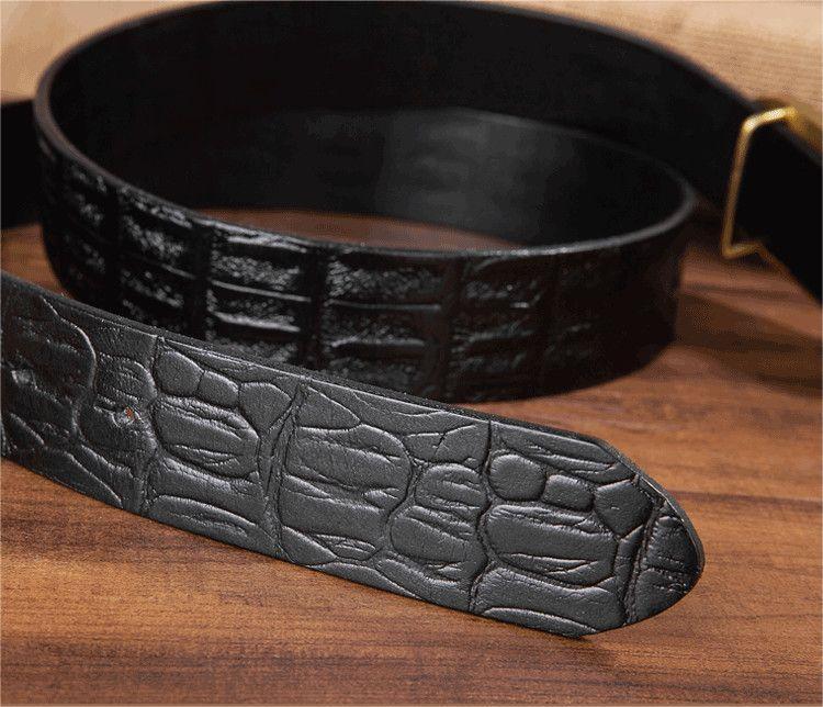 Vintage Oval Buckle Leather Belt-Original Leather Belt