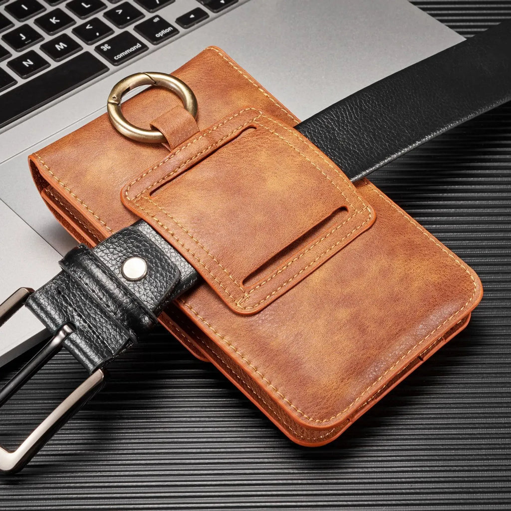 Men's Genuine Leather Retro Belt Bag