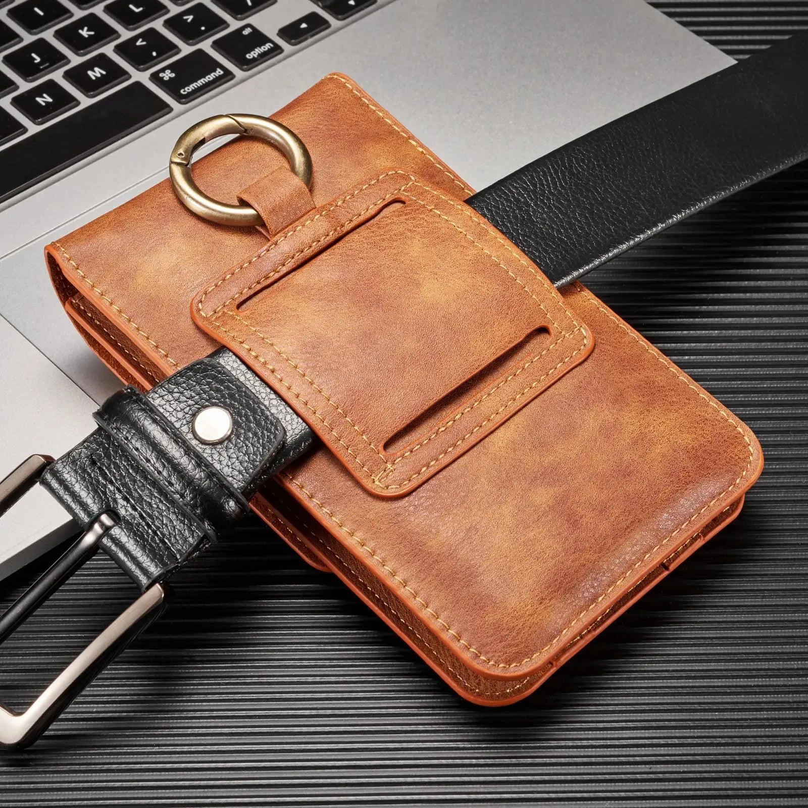 Men's Genuine Leather Retro Belt Bag